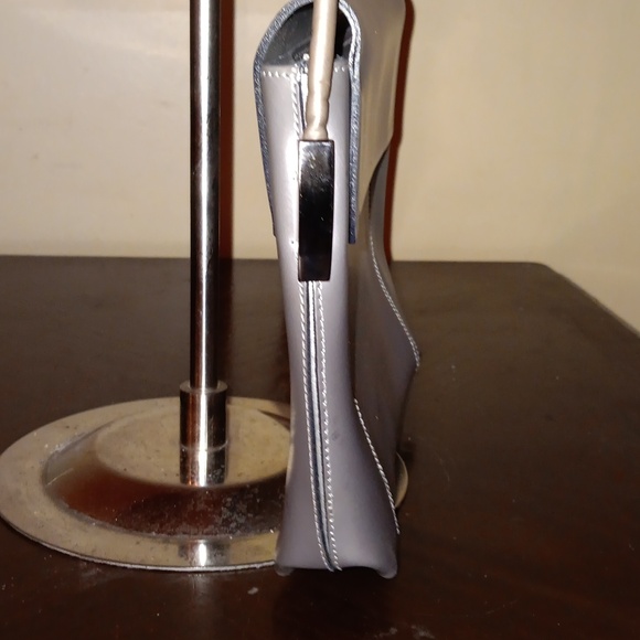 FRANCESCO BIASIA SILVER PVC CROSSBODY - Picture 5 of 8